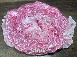 High Shine Silky Soft Luxury DOUBLE Satin Bubble Full Cut Sissy Panties PINK