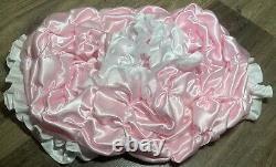High Shine Silky Soft Luxury DOUBLE Satin Bubble Full Cut Sissy Panties Pink