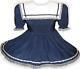 Janice Custom Fit Navy Sailorette Adult Little Girl Baby Sissy Dress By Leanne's