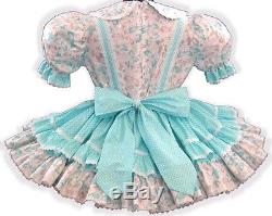 Kaylee Custom Fit MINT Butterflies Adult Little Girl Baby Sissy Dress LEANNE