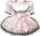 Kiana Custom Fit Pink Satin Rhinestones Sash Adult Baby Lg Sissy Dress Leanne