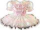Lacy Satin Pink Organza Adult Little Girl Baby Sissy Birthday Dress Leanne