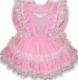 Linda Custom Fit Pink Lacy Ruffles Adult Baby Lg Sissy Dress Leanne