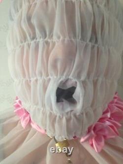 Lockable Slave Hood With Mouth Sleeve Sissy Adult Baby Fetish Cd/tv