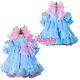 Lockable Adult Sissy Baby Maid Satin Dress Unisex Cd/tv Tailor-madeg3806/g243