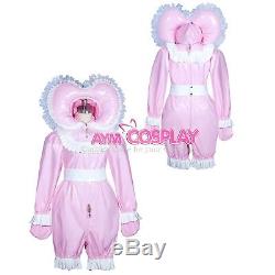 Lockable heavy PVC jumpsuits adult sissy baby Unisex costume Tailor-madeG3910/G3