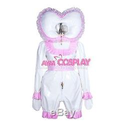 Lockable heavy PVC jumpsuits adult sissy baby Unisex costume Tailor-madeG3910/G3