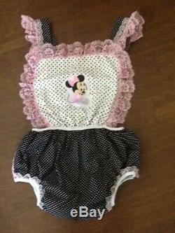 MINI Adult baby Sissy Sun suit / romper with Water proof Bottoms