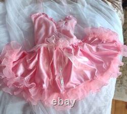 Men's Dress Pink Baby doll Sexy Lacy Sissy doll Vary Short Dress Pink All Sizes