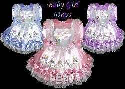 Monisha CUSTOM FIT Adult BABY GIRL Sissy Dress & Pinafore LEANNE