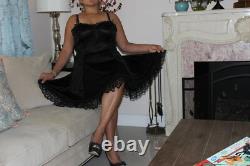 Neljen Adult SiSsy BaBy Fancy Nylon Vintage Slip Dress PINK Tricot from M-2XL