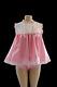 Neljen Adult Sissy Baby Dress Pink Satin + Rumba Panties Cosplay Sz. Med
