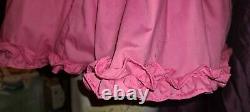 New pink adult sized cotton dress sissy maid cosplay baby style party quality
