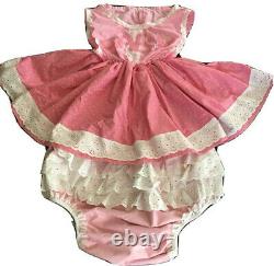 OOAK Adult BABY Sissy Dress and Water proof Diaper cover