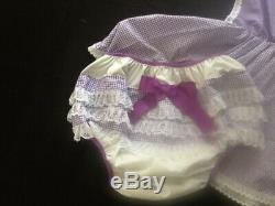 OOAK Adult baby Sissy Dress and Water proof Diaper cover