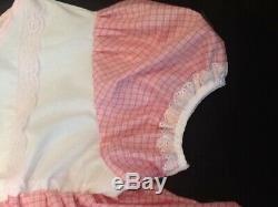 OOAK Sissy Adult baby Dress and Diaper cover Pretty pink