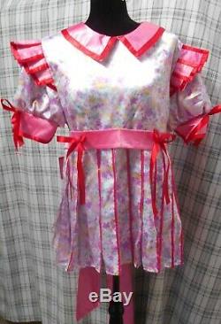 Precious Adult Baby Little Sissy Girl Dress Pleated Polyester Skirt Custom Fit