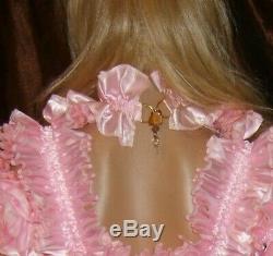 Prissy Sissy Maid Adult Baby CD/TV Lockable Whole Body Spanky Suit & Padlock