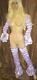 Prissy Sissy Maid Cdtv Adult Baby Lilac Faux Satin Elasticated Arm & Leg Covers