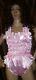 Prissy Sissy Maid Cdtv Adult Baby Pink Elasticated All In One Teddy Playsuit