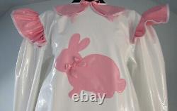 Pvc Adult Baby Bunny Romper Enclosed Mitts Lockable