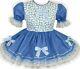 Ready 2 Wear Blue Bows Adult Baby Sissy Girl Halloween Costume Dress Leanne