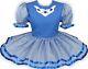 Ready 2 Wear Blue And White Gingham Adult Baby Sissy Little Girl Dress Leanne
