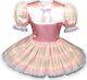 Ready 2 Wear Pink Satin Plaid Bows Adult Baby Sissy Little Girl Dress Leanne
