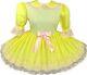 Ready 2 Wear Yellow Pink Halloween Costume Adult Baby Sissy Girl Dress Leanne