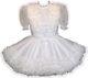 Ramona Custom Fit White Organza Ruffles Adult Lg Baby Sissy Dress Leanne