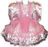 Roxanne Custom Fit Lacy Satin & Gingham Adult Lg Baby Sissy Dress Leanne