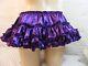 Sissy Adult Baby Sexy Fancy Dress Purple Satin Micro Mini Frilly Skirt 9long