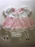 Sale All Sizes £95 Abdl Adult Baby Sissy Short Romper Dress In Pink & White