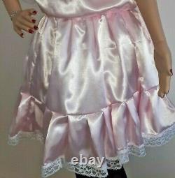 Satin Sissy Dress Adult Baby Maid Cosplay, cross-dresser x dress cross dressing
