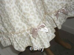Sexy Sissy Frilly Adult Cotton Leopard Print Party Dress Adult Baby CD Play