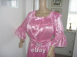 Sexy Sissy Slippy Shimmering Pink Off Shoulder Dress Adult Baby Cdtv Handmade