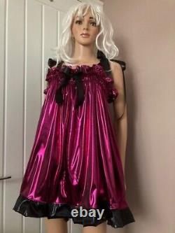 Shimmering Lame Baby Doll and Pantaloons set. Sissy, CD, TV, Unisex, Cosplay