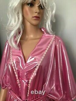 Shimmering Long Pink Jumpsuit, Sissy, CD, TV, Adult Baby Cosplay, Unisex