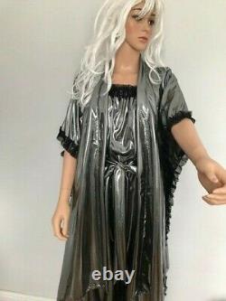 Shimmering Long Silver Jumpsuit, Sissy, CD, TV, Adult Baby Cosplay, Unisex