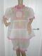 Short Sissy Adult Baby Plastic Frilly Dress & Bloomer Panties Cosplay Ab Cd