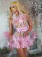 Sian Ravelle Luxury Pink Sheer White Sissy Frilly Adult Baby Doll Night Dress