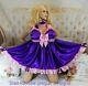 Sian Ravelle Luxury Purple Pink Satin Sissy Maid Adult Baby Dress Knickers Set