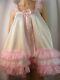 Sissy Adult Baby Dress Satin Babydoll Negligee Nightie Fancydress Lolita