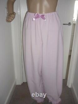 Sissy Adult Baby Frilly Lounge Cami Top & Long Pants Sleep Set Made To Measure