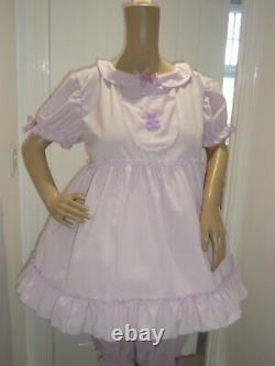 Sissy Adult Baby Frilly Pink Party Dress & Bloomers Sleep Set Made To Measure