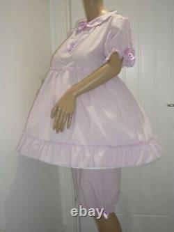 Sissy Adult Baby Frilly Pink Party Dress & Bloomers Sleep Set Made To Measure