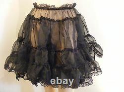 Sissy Adult Baby Organza Skirt Slip 18long Lolita Fancydress Cosplay All Colour