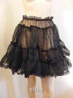 Sissy Adult Baby Organza Skirt Slip 18long Lolita Fancydress Cosplay All Colour