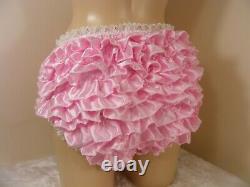 Sissy adult baby satin ruffle panties mens lingerie knickers all sizes colours