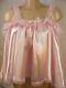 Sissy Dress Adult Satin Babydoll Negligee Nighty Fancy Dress Maid Cosplay Cd Tv